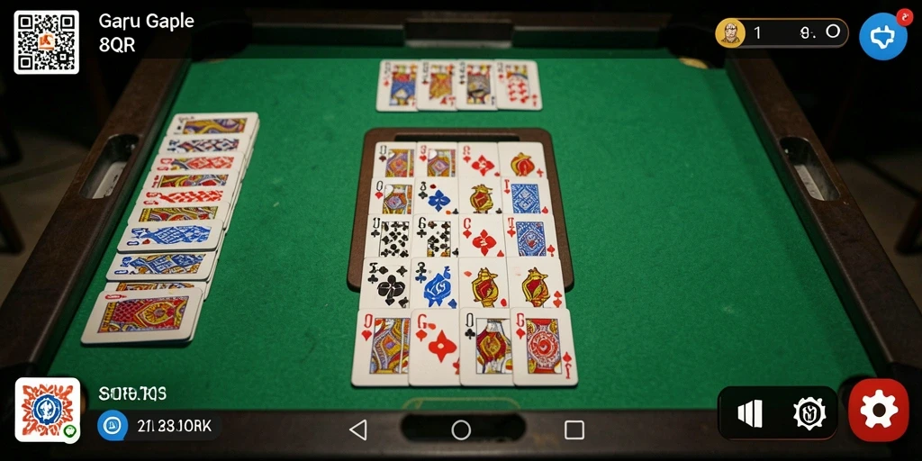 Gameplay seru Gaple dengan pemain online di 8QR.