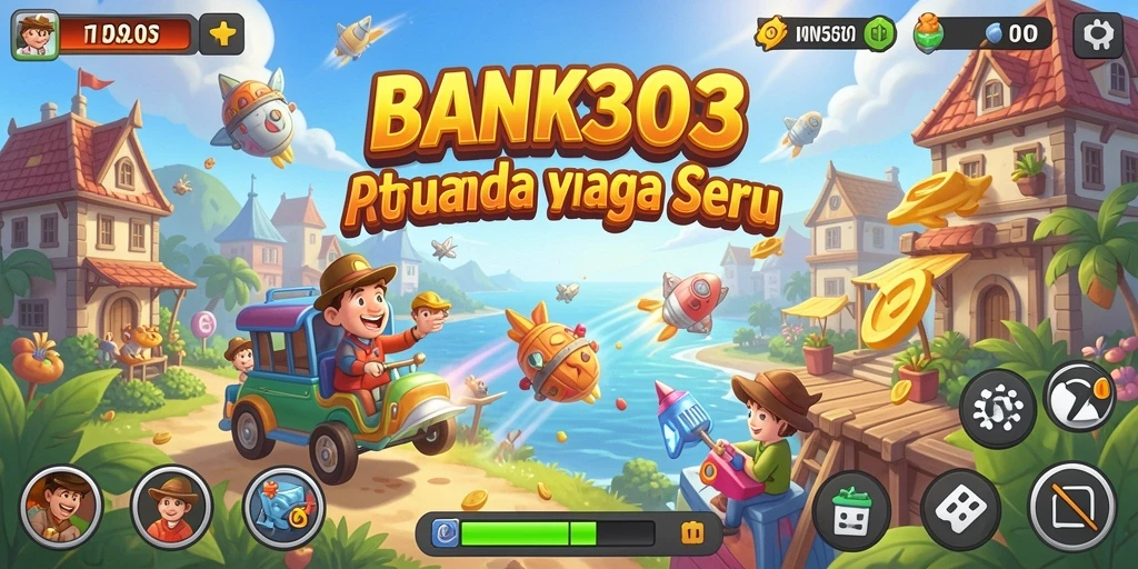 Tampilan gameplay seru dan dinamis dari BANK303.