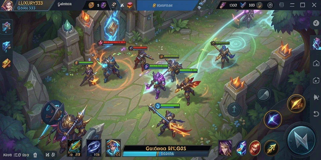 Gameplay seru LUXURY333 dengan karakter yang beragam.